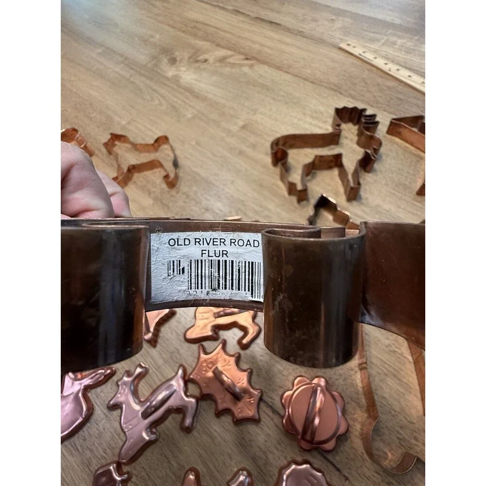 Lot 34 copper vintage to modern cookie cutters grandmas farmhouse kitchen retro
